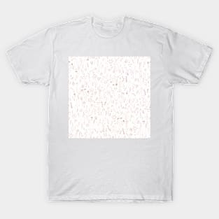 Rose Gold Floral Pattern T-Shirt